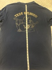 Men’s True Religion Black/Gold T-shirt Size Large See Pics