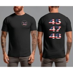 Trump 2024 2028 MAGA 45 47 48 Tee Missed Me Never Surrender Legend Flag T-Shirt