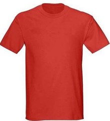 Gildan Red 50/50 Plain T-Shirt Tee Short Sleeve Men’s 8000 Ultra Blend 5.6 oz