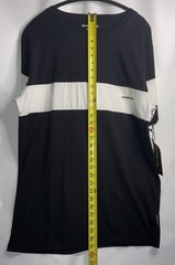Members Only T-shirt Men’s XL Black White Stripe Crew Neck Short Sleeves Cotton