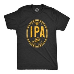 Mens IPA Lot When I Drink T Shirt Funny Craft Beer Lover Drinking Graphic Tee
