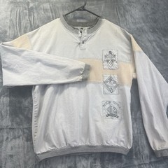 BB Exploration Ribbed Long Sleeve Shirt Sz M Gray Explore Aviation Vintage