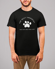The Best Therapist Has Fur And Four Legs T Shirt Animal Rescue Pet Lovers Gift