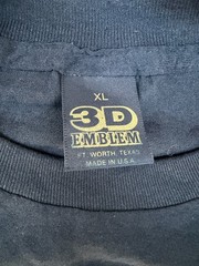 Vintage 3D Emblem Shirt Just Brass Inc Freeport New York War Zone Harley Rare