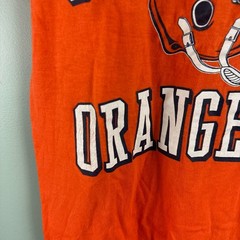 Vintage SYRACUSE UNIVERSITY ORANGEMEN ORANGE T-shirt 80s SU College Football MED