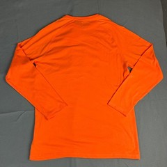 Dickies Performance Shirt Mens Medium Orange Temp-iQ Cooling Long Sleeve Pocket