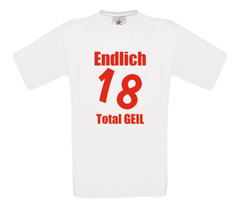 Unisex T-Shirt – Finally 18 Totally Horny – Adult Birthday Gift – Party