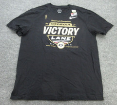 Georgia Bulldogs Shirt Mens Large Black Nike UGA 2021 National Champion Tee NEW