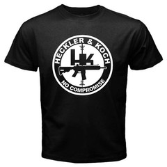 Heckler Koch HK Guns Firearms Mens Black Graphic Tee