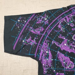 VTG 93 Liquid Blue Disneyland XXL Constellation Astrology Glow Shirt USA NWT AOP