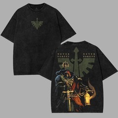Warhammer 40K Dark Angels Never Forget Never Forgive Graphic Cotton T-Shirt