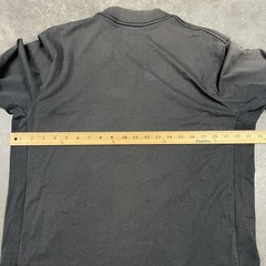 Nike T Shirt Mens Large Black Sun Fade Long Sleeve Mock Neck Distressed Preowned
