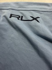 NEW RLX Golf Ralph Lauren Mens Light Blue Long Sleeve Henley Shirt Small S NWT