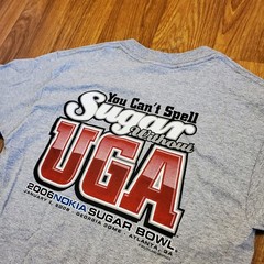 Vintage Georgia Bulldogs Shirt Men Small Gray 2006 Sugar Bowl UGA New Y2K