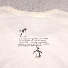 Vintage Discovery Channel Store Shirt Mens Extra Large Penguin Heart Graphic 90s
