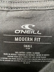 O’neill Shirt Mens Small Black Spell Out Logo Surfer Surf Skater Modern Fit Mens