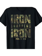 Men’s Christian Camouflage Scripture Fitness T-Shirt – 100% Cotton 220gsm Heavyw