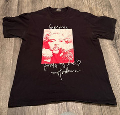 MADONNA – SUPREME Justify My Love Shirt Black Medium 100% Authentic