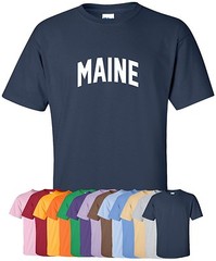 New “Maine” T-Shirt in S-4XL, 30+ Colors! pine tree state vacationland portland