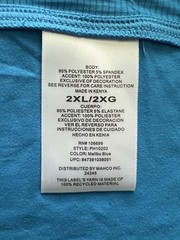 Habit Hooded Shirt Men’s 2XL Blue Hooded Performance Wicking UPF Stretch *Flaw