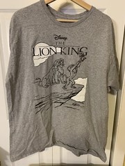 Disney The Lion King Mens Sz XL Shirt Mufasa Sarabi Simba Zazu Gray