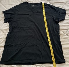 RRL Double RL Ralph Lauren V-Neck T Shirt Color Black Size L