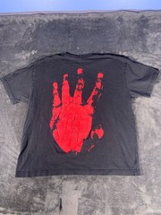 Vintage Revenge Kill Hand Graphic T-Shirt Black Red Streetwear Men’s Size Large