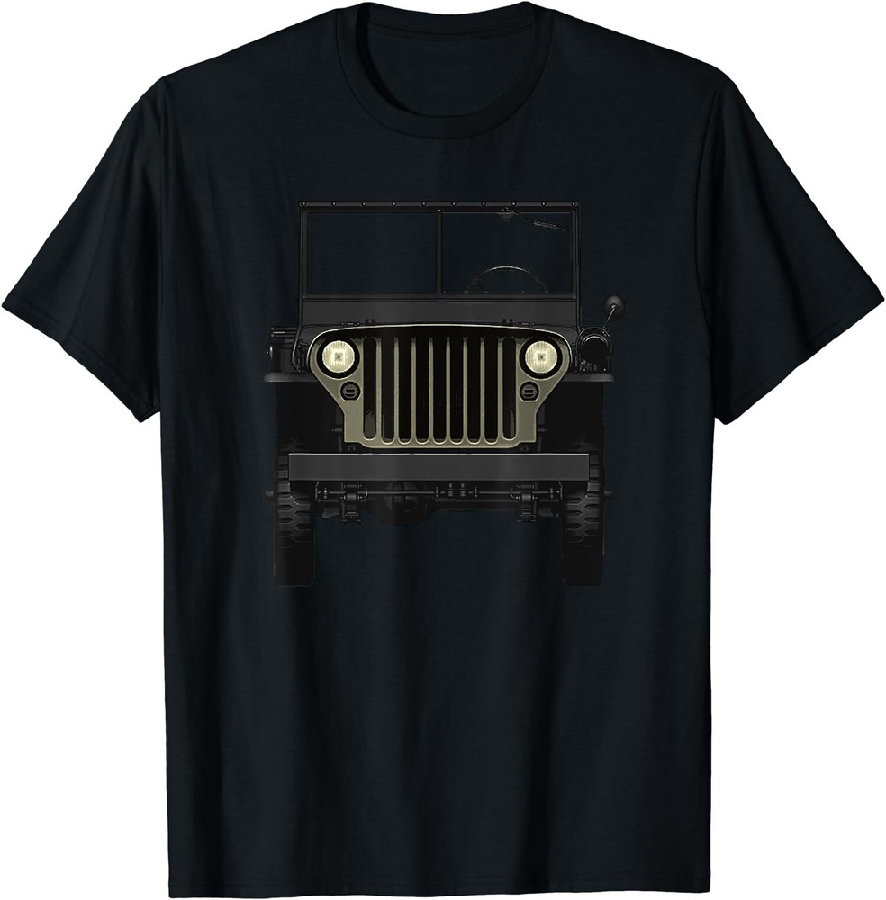 NEW LIMITED Willys MB Vintage Off Road Classic Vehicle WW2 T-Shirt S-5XL