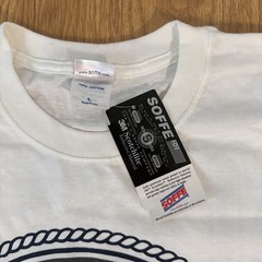 New! Vintage United States Navy Graphic T-Shirt White Men L Cotton Crew