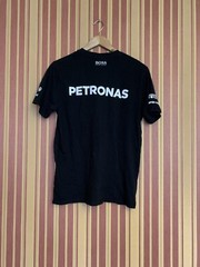 Mercedes AMG Petronas F1 black Formula 1 T-shirt short sleeve cotton Medium M