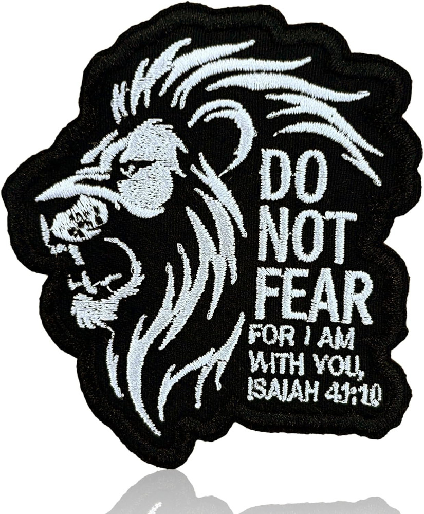 Do Not Fear for I Am with You Patch 3 Inch God Faith Bible Verses Embroidered Pa