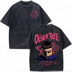 Oliver Tree Retro Vintage Wash Shirt, Oliver Tree Retro 90s Comfort Colors Shirt