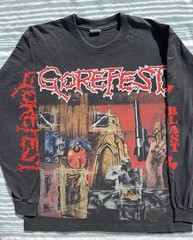 Vintage 1992 Gorefest False Death Metal Band Tour Longsleeve Rare Size XL