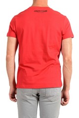 Roberto Cavalli “Beachwear” Men’s Red Graphic Print T-Shirt US 2XL IT 56