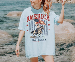 America 250th Anniversary Shirt, Western Horse 250 Years Tee, 4th of July Gift