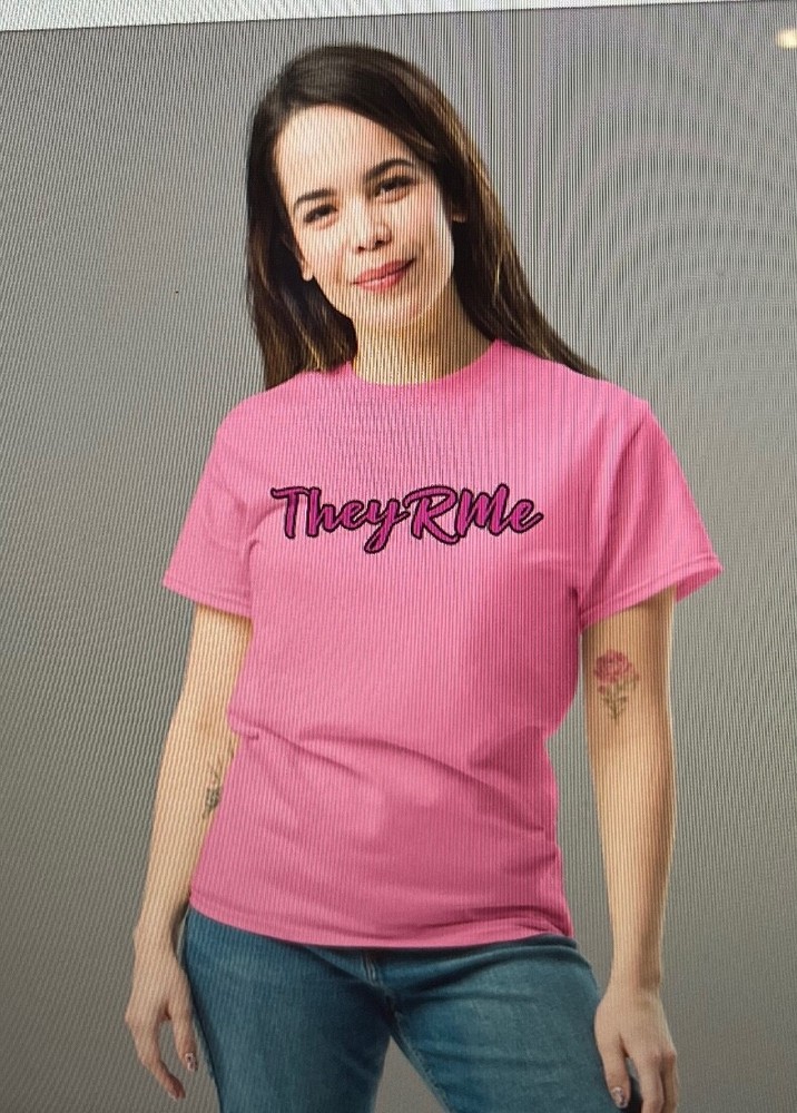 T-shirt. TheyRMe. gray , sand , blue, pink new unused