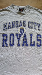 Vtg 90s Kansas City Royals T Shirt Signal Sport Mens L Gray 1997 Baseball MLB