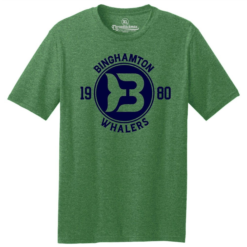 Binghamton Whalers “Circle” Logo 1980 Hockey Classic Cut TRI-BLEND Tee Shirt