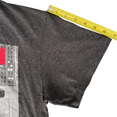 DC Comics Mens Batman T Shirt Sz M Gray Old School Graphic Retro Nostalgia Campy