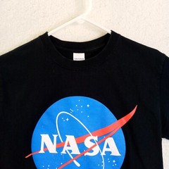 NASA T-Shirt Adult Small Short Sleeve Black Gildan