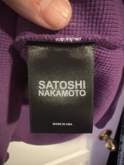 Purple Satoshi Nakamoto Thermal “Lost Boys” Size XL