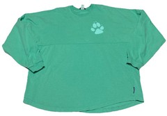 Great Wolf Lodge Spirit Jersey Shirt Size XXL Teal Green Paw Print Oversized