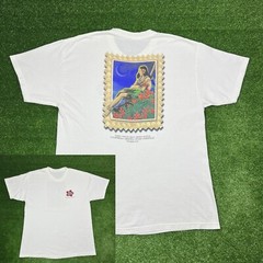 Vintage 90s Hilo Hattie Hawaiian Aloha Hula Girl Beach Guitar Shirt Men’s Large