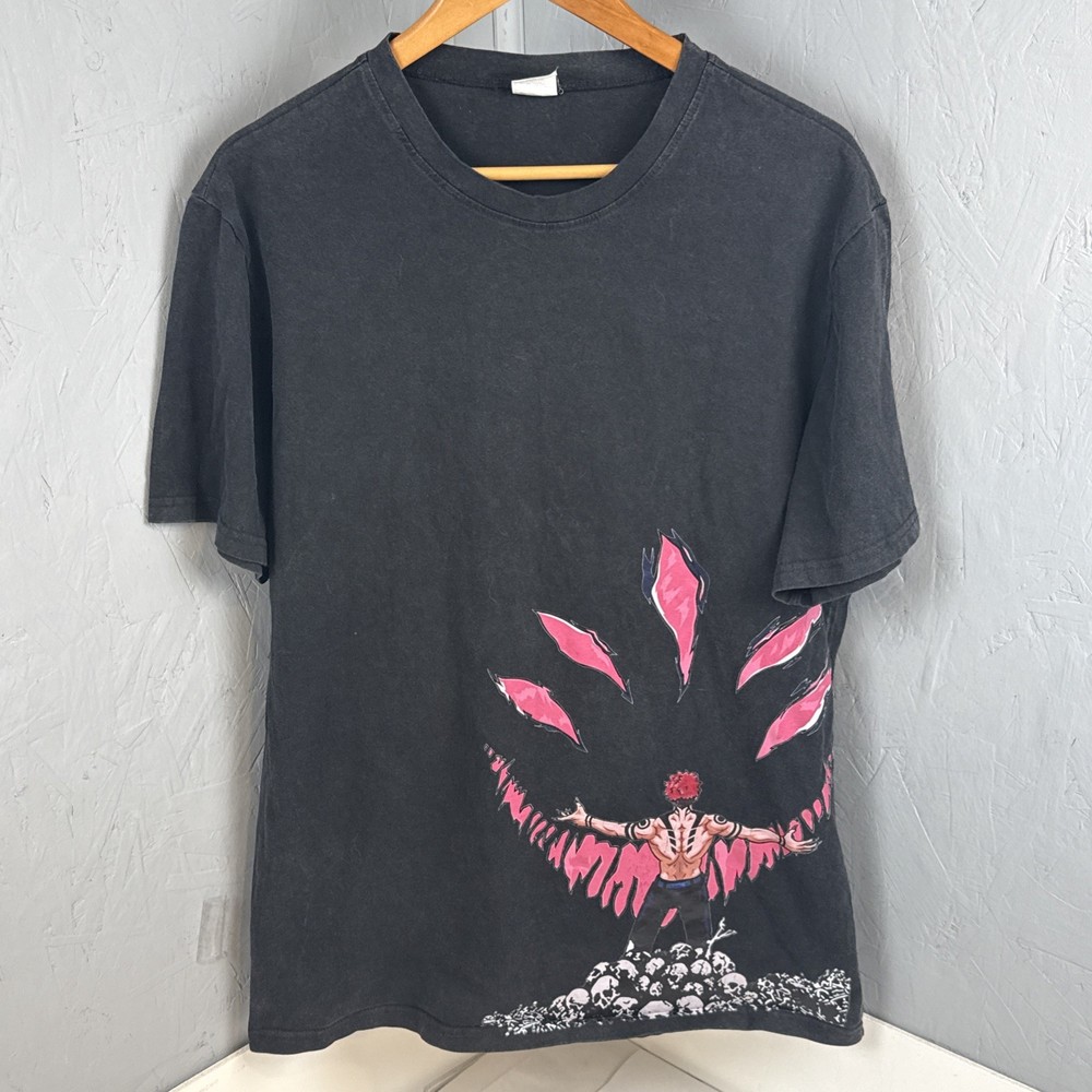 Sukuna Ryomen Malevolent Shrine Anime Jujutsu Kaisen Black T-Shirt Manga Size XL