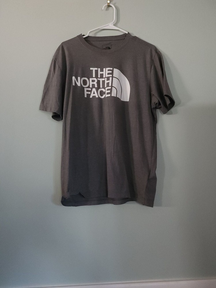 The North Face Men’s Grey Half Dome Logo Short Sleeve T-Shirt