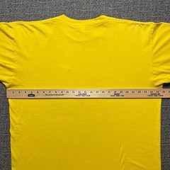 Vintage 90s Nike White Tag Shirt XL Yellow Embroidered Mini Swoosh Made In USA