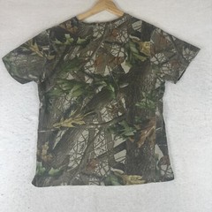 Vtg Outdoor Ridge Men’s Size M Camo Realtree AP Hardwoods TShirt Short Sleeve