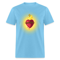 The Sacred Heart of Jesus Christ Shirt Religious Catholic T-shirt Size S-6XL