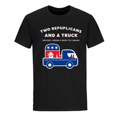 Two Republicans And A Truck Trump 2024 Political Shirts Funny Political Shirts
