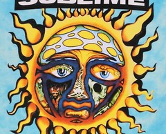 Sublime Blue Tie-Dye 40oz of Freedom Sun Logo 90s Music Rock T-Shirt Size: S